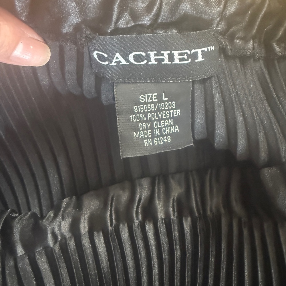 Cachet Black A-Line Skirt - Picture 5 of 7